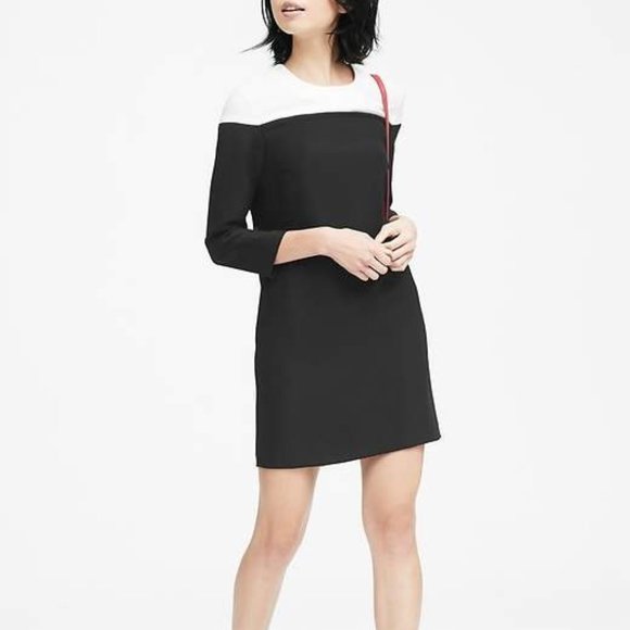 NWOT BANANA REPUBLIC COLOR BLOCK DRESS - Picture 1 of 1